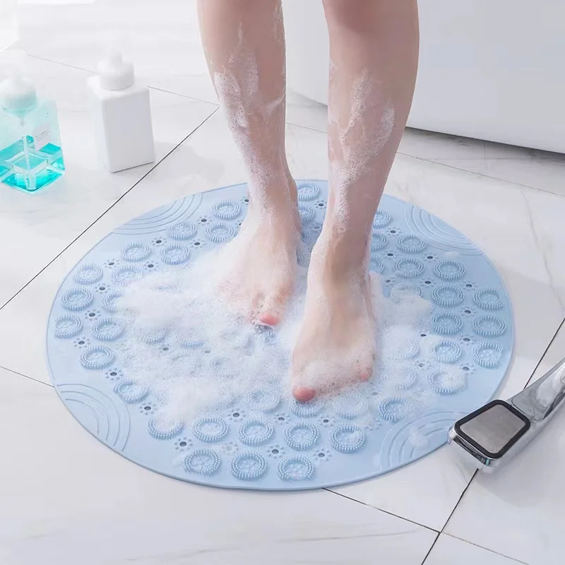 Round Non-Slip Bath Mat Safety Shower PVC Bathroom Mat With Drain Hole Plastic Massage Foot Pad Bathroom Accessories Set
Round Non-Slip Bath Mat Safety Shower PVC Bathroom Mat With Drain Hole Plastic Massage Foot Pad Bathroom Accessories Set