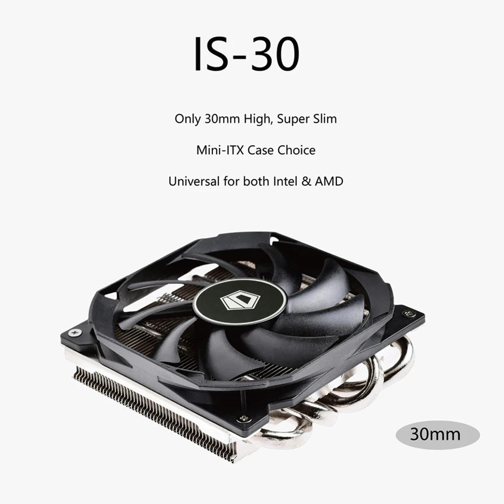 ID-COOLING IS-30 Universal CPU Cooler For LGA 1200 115X AM4 AM3 FM CPU Air Cooler with 4 Direct Contact Heat Pipes 92mm Fan
ID-COOLING IS-30 Universal CPU Cooler For LGA 1200 115X AM4 AM3 FM CPU Air Cooler with 4 Direct Contact Heat Pipes 92mm Fan