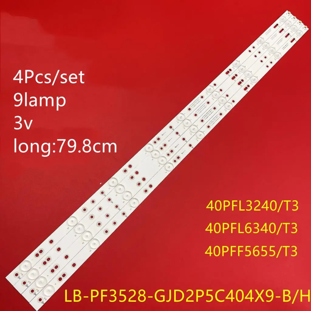 

4 шт./компл. 795 мм Φ для Philips 40PFL6340/T3 BDM4065UC Светодиодная лента-подсветка 40PFL3240/T3 40PFL6340/T3