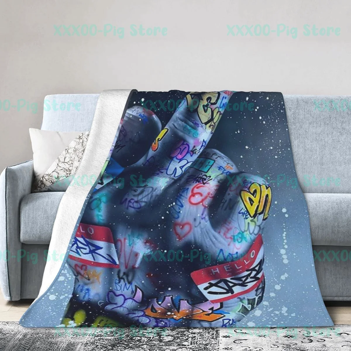 Abstract Middle Finger Gesture Street Art - 3D Printed Blanket Flannel Blanket for Bed Travel Fashion Bedspread Fleece Blanket
Abstract Middle Finger Gesture Street Art - 3D Printed Blanket Flannel Blanket for Bed Travel Fashion Bedspread Fleece Blanket