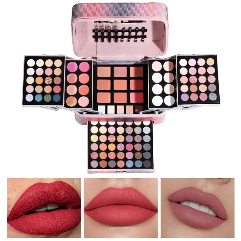 

Makeup Eyeshadow Palette 82 Colors Eyeshadow Palette With Makeup Brushes Set Makeup Kit Matte Shimmer Pigmented Eye Shadow