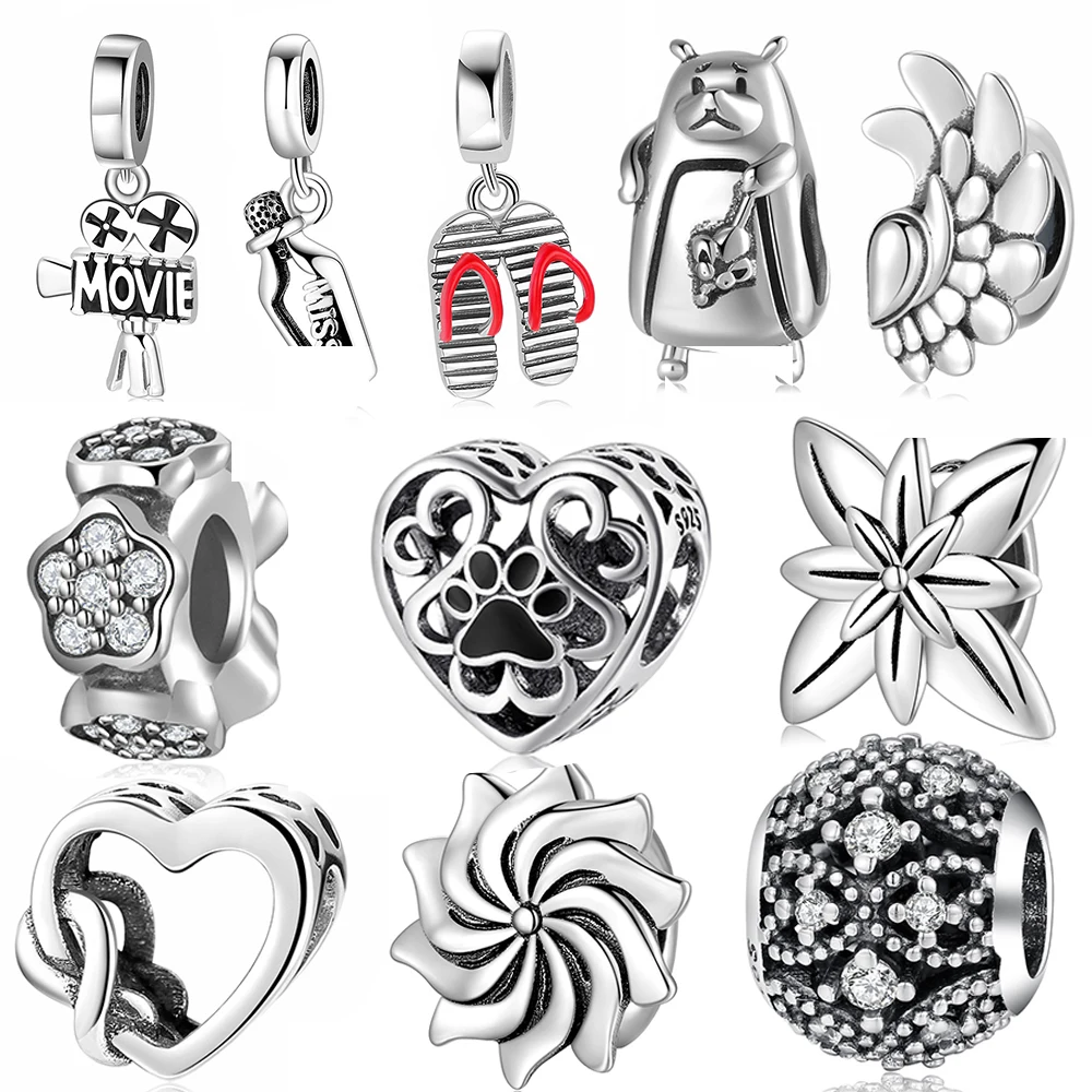 JIALY European Fine S925 Sterling Silver Animal Flowers CZ Pendant DIY Charms Beads Dangle For Women Bracelet Necklace Chain
JIALY European Fine S925 Sterling Silver Animal Flowers CZ Pendant DIY Charms Beads Dangle For Women Bracelet Necklace Chain