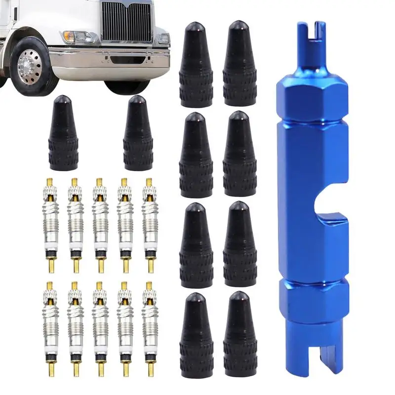 Tyre Core Removal Tool 21PCs Valve Core Removal Tool Tire Valve Core Repair Kit Tool Zinc Alloy Remover American French Wrench
Tyre Core Removal Tool 21PCs Valve Core Removal Tool Tire Valve Core Repair Kit Tool Zinc Alloy Remover American French Wrench