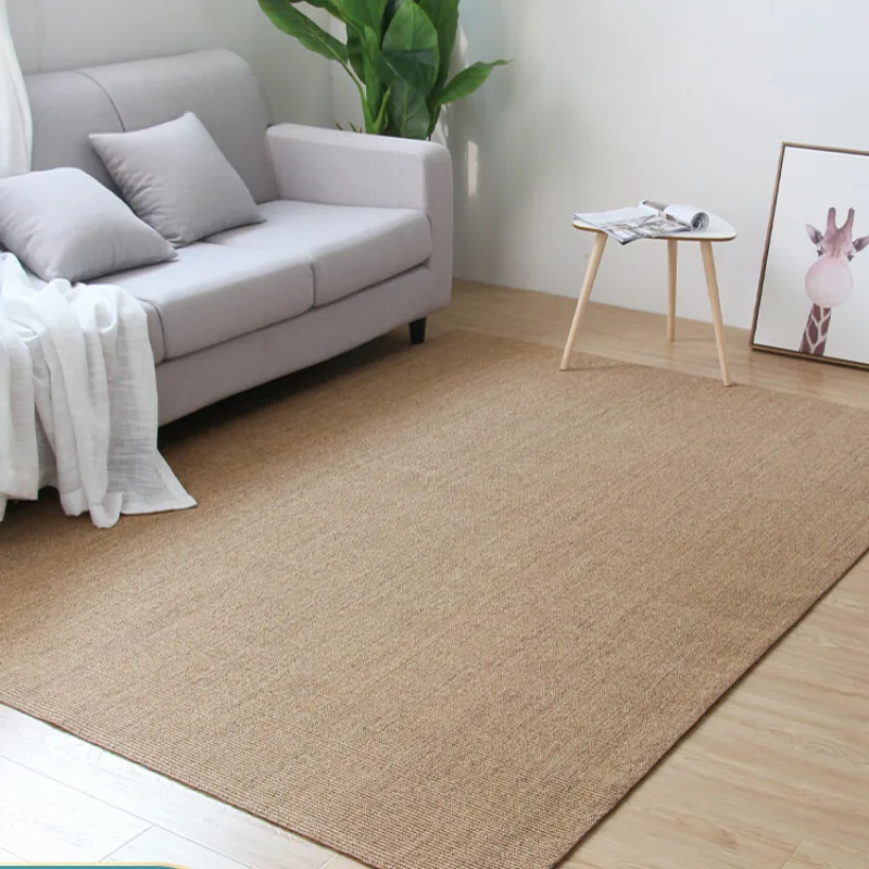Handmade Popular Simple Stitched Sisal Carpet Living Room Coffee Table Study Tea Restaurant Hemp Door Mat
Handmade Popular Simple Stitched Sisal Carpet Living Room Coffee Table Study Tea Restaurant Hemp Door Mat