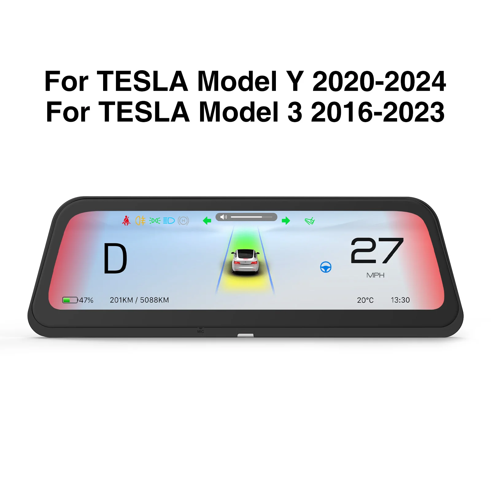 CATRONICS NEW 2025 9,6-дюймовый проекционный дисплей для Tesla HUD для модели 3 2017-2023 Y 2019-2025 Простая установка Carplay Android AUTO
CATRONICS NEW 2025 9,6-дюймовый проекционный дисплей для Tesla HUD для модели 3 2017-2023 Y 2019-2025 Простая установка Carplay Android AUTO