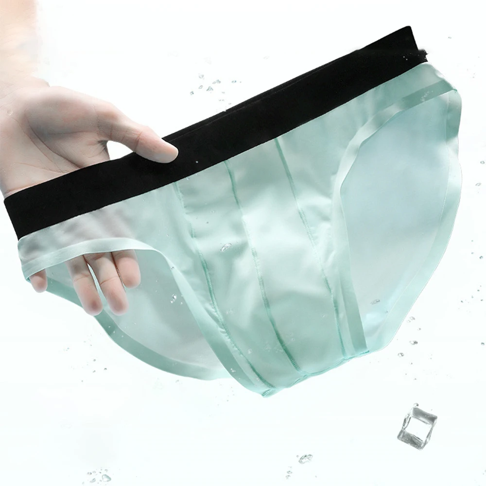 Men Ice Silk Briefs Seamless Panties Breathable Underpants Soft Silky Underwedar See Through Underpants Comfortable Knickers
Men Ice Silk Briefs Seamless Panties Breathable Underpants Soft Silky Underwedar See Through Underpants Comfortable Knickers