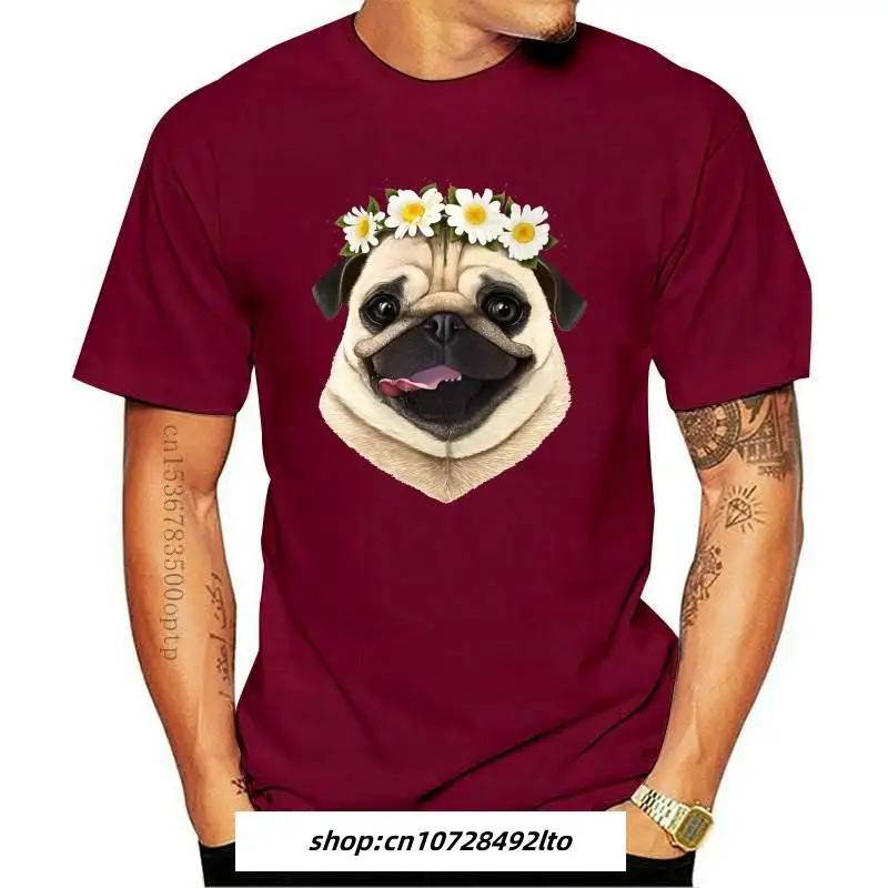 Mens Clothing Pug With Flowers Print T-Shirt Summer Women T-shirt My Best Friend Pet Design Casual Tees Cute Girl Tops
Mens Clothing Pug With Flowers Print T-Shirt Summer Women T-shirt My Best Friend Pet Design Casual Tees Cute Girl Tops