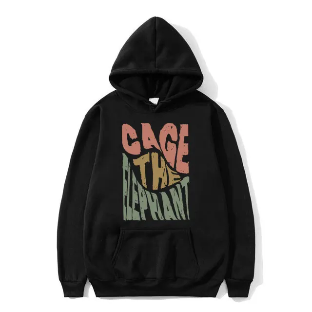 Hot Sale Cage The Elephant Pritn Hoodie Men's Black Hoodies Male Vintage Streetwear Men Women Fashion Loose Oversized Sweatshirt
Hot Sale Cage The Elephant Pritn Hoodie Men's Black Hoodies Male Vintage Streetwear Men Women Fashion Loose Oversized Sweatshirt