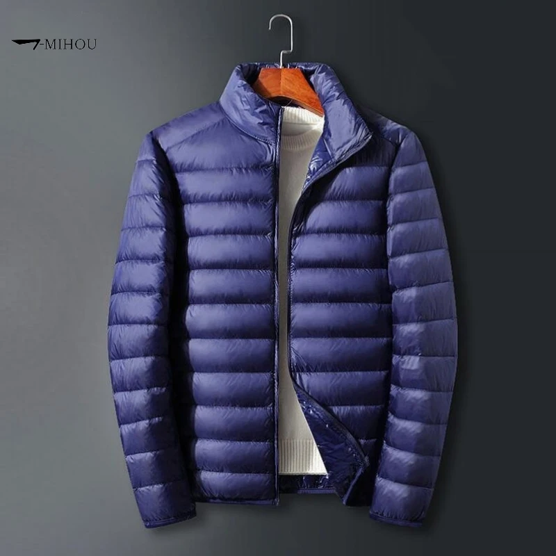 

2024Fashion brands S-6XL Man Duck Down Jacket Ultra Light Spring Hooded Jackets Men Portable Outerwear Waterproof Windbreak Coat