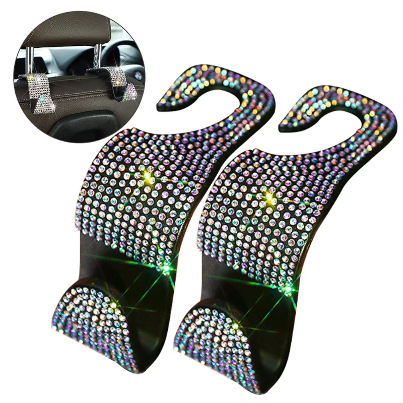2Pcs Bling Rhinestones Car Seat Hook Bearing Headrest Hanger Organizer Hook Handbag Cloth Storage Holder Clip Car Accessories
2Pcs Bling Rhinestones Car Seat Hook Bearing Headrest Hanger Organizer Hook Handbag Cloth Storage Holder Clip Car Accessories