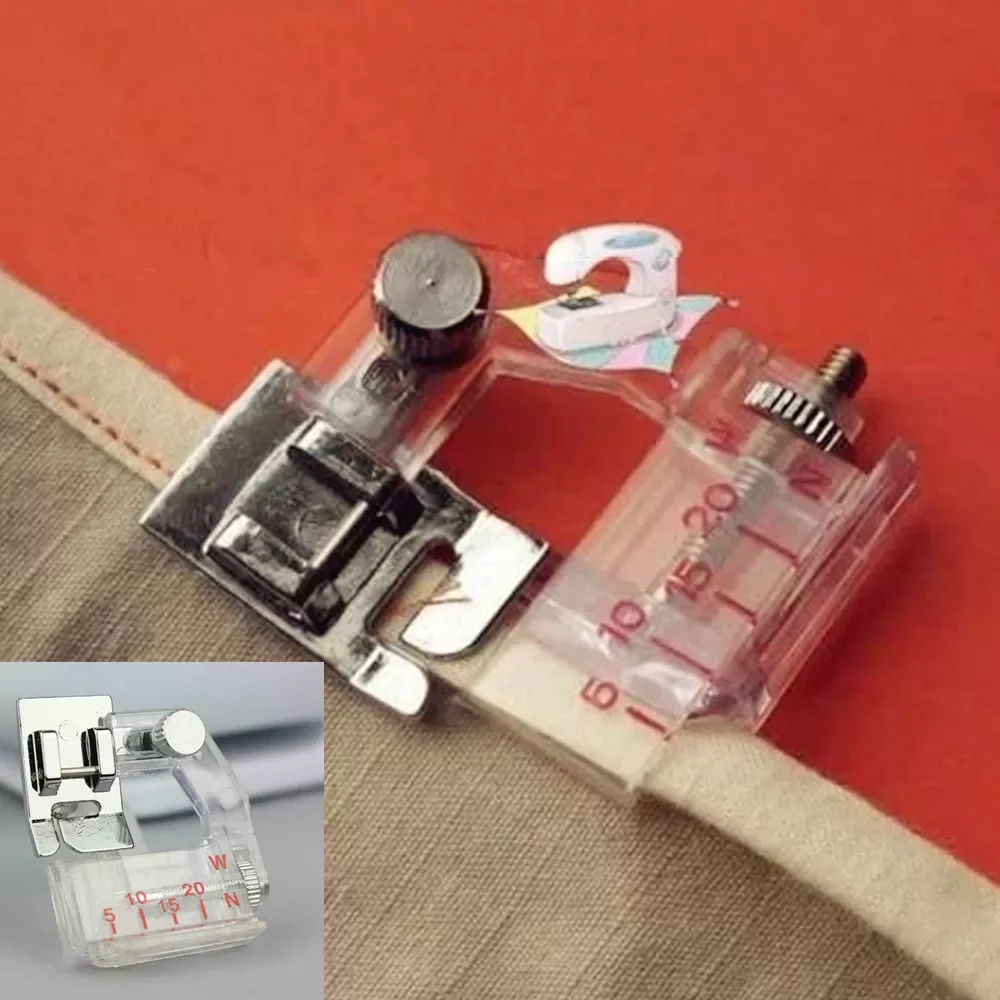 Adjustable Bias Tape Binding Foot Snap On Presser Foot 6290 For Brother and Most of Low Shank Sewing Machine Accessories
Adjustable Bias Tape Binding Foot Snap On Presser Foot 6290 For Brother and Most of Low Shank Sewing Machine Accessories