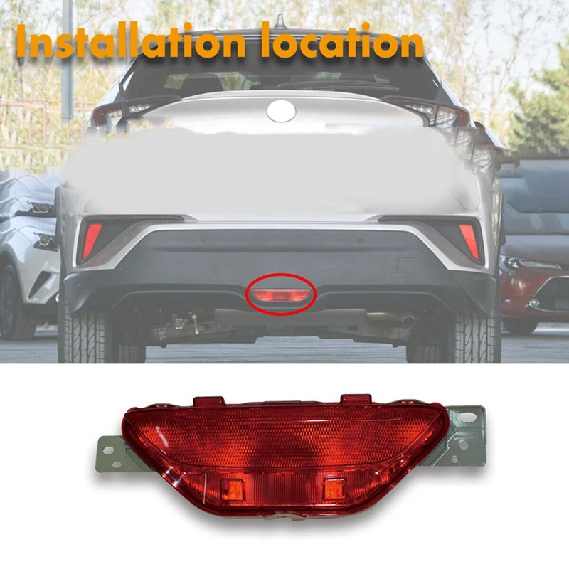 Car Rear Bumper Middle Fog Light Parking Warning Light Reflector Taillights Without Bulb For Toyota C-HR CHR 2018-2019
Car Rear Bumper Middle Fog Light Parking Warning Light Reflector Taillights Without Bulb For Toyota C-HR CHR 2018-2019