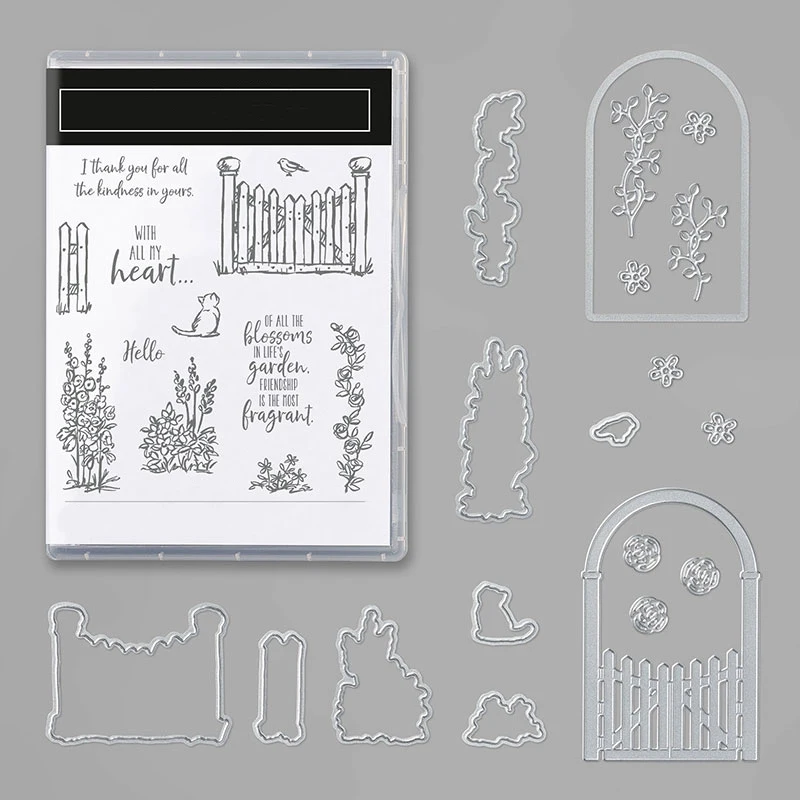 Garden Clear Stamps and Coordinating Garden Gateway Dies Sentiments Stamps For DIY Scrarpbooking Paper Card Craft Making 20A
Garden Clear Stamps and Coordinating Garden Gateway Dies Sentiments Stamps For DIY Scrarpbooking Paper Card Craft Making 20A