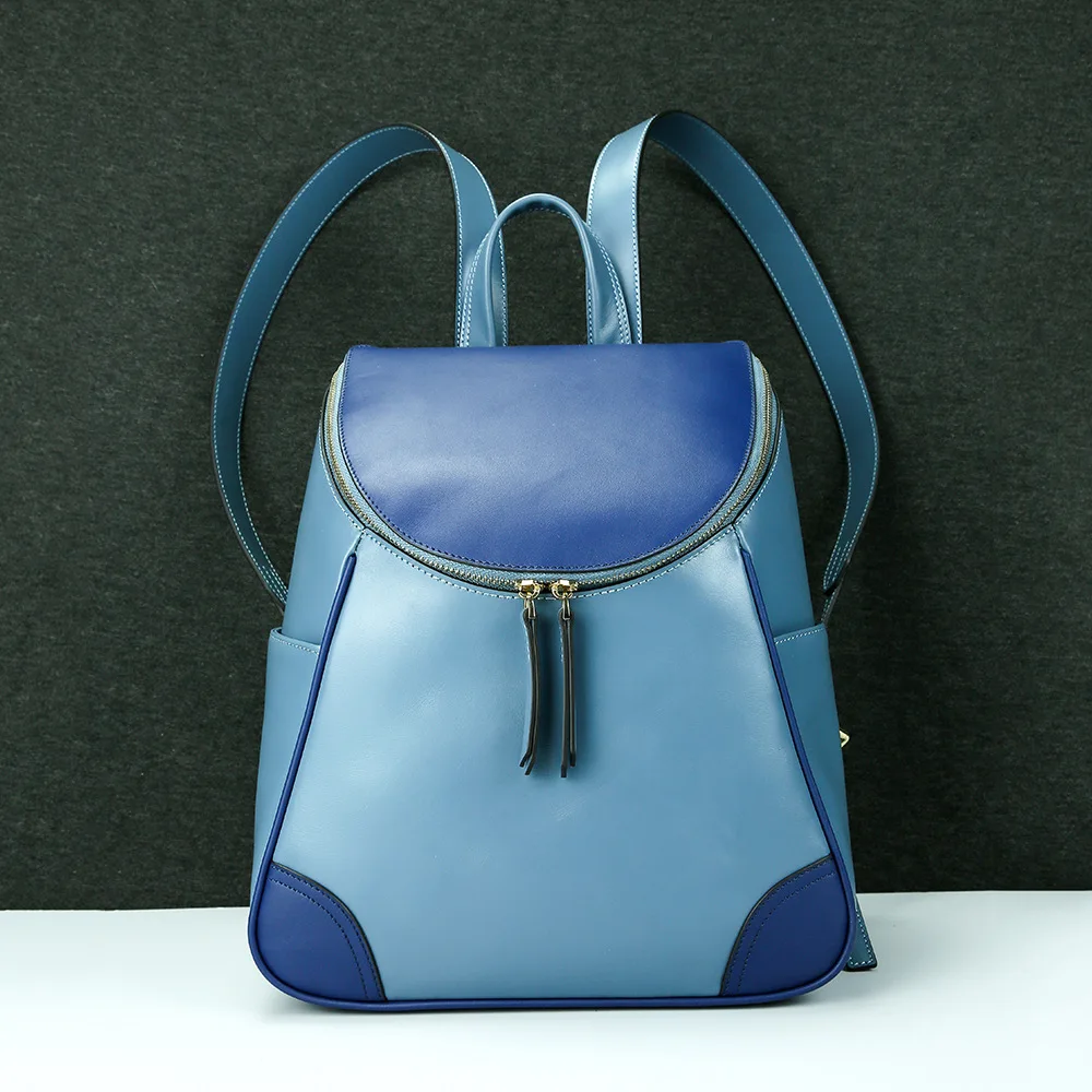 Original British Style Simple Color Contrast Leather Backpack Women Cowhide Fashion Versatile Large Capacity Backpack For Women
Original British Style Simple Color Contrast Leather Backpack Women Cowhide Fashion Versatile Large Capacity Backpack For Women