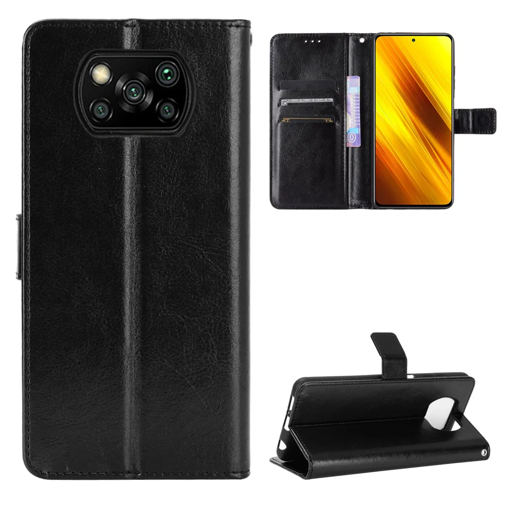 Fashion Wallet PU Leather Case Cover For Poco X3/Poco X3 Pro/Poco X3 NFC Flip Protective Phone Back Shell Card Slot Holders
Fashion Wallet PU Leather Case Cover For Poco X3/Poco X3 Pro/Poco X3 NFC Flip Protective Phone Back Shell Card Slot Holders