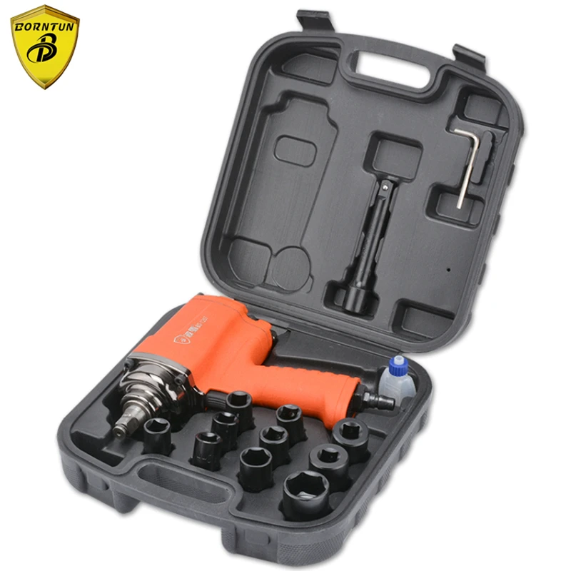 Borntun 1/2" Double-hammer Pneumatic Air Impact Wrench Industrial 2-hammer 12.7mm Car Tyre Repairing Maintenance Pneumatic Tools
Borntun 1/2" Double-hammer Pneumatic Air Impact Wrench Industrial 2-hammer 12.7mm Car Tyre Repairing Maintenance Pneumatic Tools