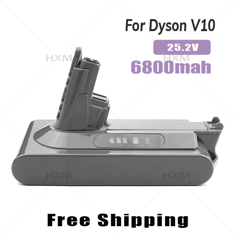 Newly 25.2V 6800mAh Replacement battery for Dyson V10 battery V10 Absolute V10 Fluffy cyclone V10 Battery
Newly 25.2V 6800mAh Replacement battery for Dyson V10 battery V10 Absolute V10 Fluffy cyclone V10 Battery