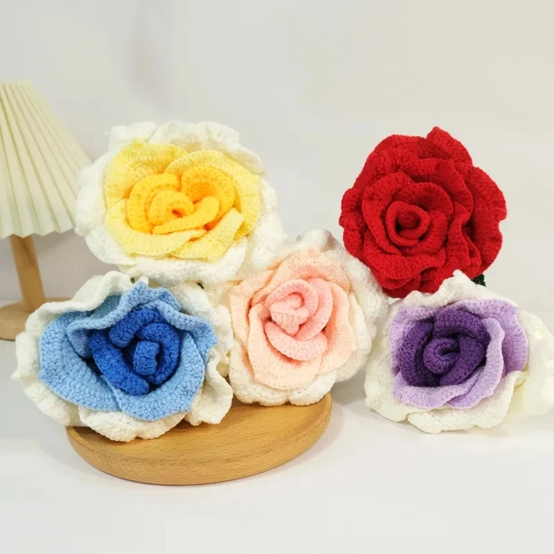 Chinese rose hand-woven eternal bouquet diy material bag finished wool crochet valentine's day girlfriend gift
Chinese rose hand-woven eternal bouquet diy material bag finished wool crochet valentine's day girlfriend gift
