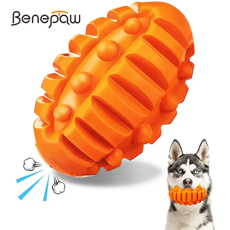 Benepaw Squeaky Dog Toys For Aggressive Chewers Indestructible Durable Natural Rubber Chew Puppy Toys Interactive Pet Teething
Benepaw Squeaky Dog Toys For Aggressive Chewers Indestructible Durable Natural Rubber Chew Puppy Toys Interactive Pet Teething