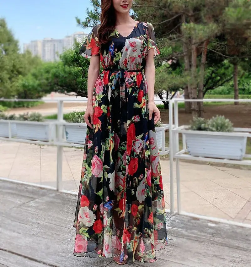 Bohemian Maxi Dress 2022 Summer Women Sundress Short Sleeve Printed Party Long Dresses Plus Size Casual Vestido Robes Oversized
Bohemian Maxi Dress 2022 Summer Women Sundress Short Sleeve Printed Party Long Dresses Plus Size Casual Vestido Robes Oversized