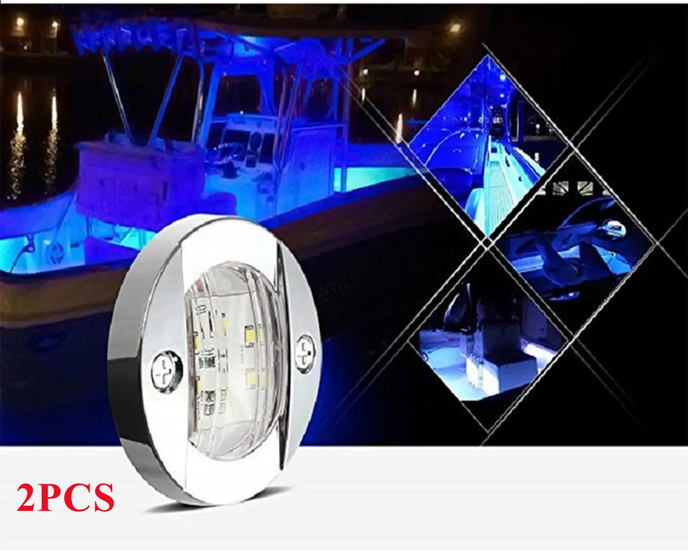2X Round Marine Boat 6 LED Courtesy Lights Cabin Deck Starboard Stern Light Blue Brand New Auto Parts High Quality And Durable
2X Round Marine Boat 6 LED Courtesy Lights Cabin Deck Starboard Stern Light Blue Brand New Auto Parts High Quality And Durable