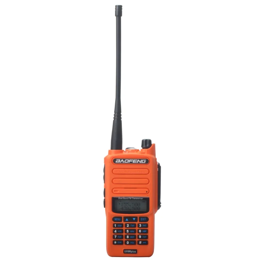 Портативная рация Orange Walkie Talkie UV-9R Plus UHF VHF Dual Band IP57, водонепроницаемая, 8 Вт, 128 каналов, VOX, FM, портативная, двухсторонняя радиосвязь UV9R Plus с гарнитурой
Портативная рация Orange Walkie Talkie UV-9R Plus UHF VHF Dual Band IP57, водонепроницаемая, 8 Вт, 128 каналов, VOX, FM, портативная, двухсторонняя радиосвязь UV9R Plus с гарнитурой