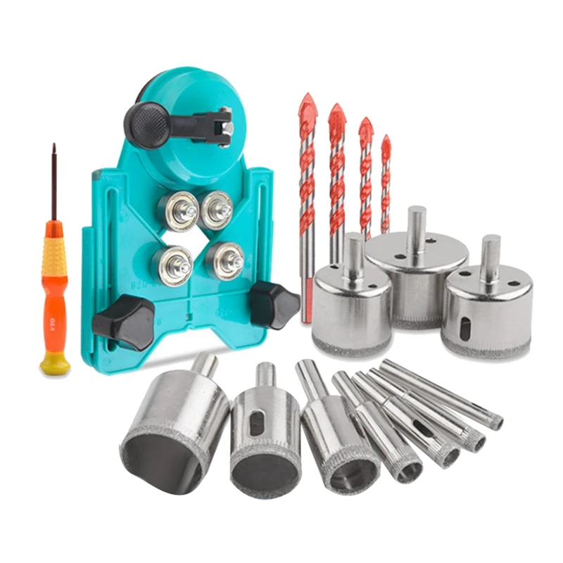 Diamond Drill Bit Tile Hole Saw Set 16 PCS Hole Core Drill Hole Saw Kit Drill Bits Set For Tile, Ceramic, Glass, Marble 
Diamond Drill Bit Tile Hole Saw Set 16 PCS Hole Core Drill Hole Saw Kit Drill Bits Set For Tile, Ceramic, Glass, Marble