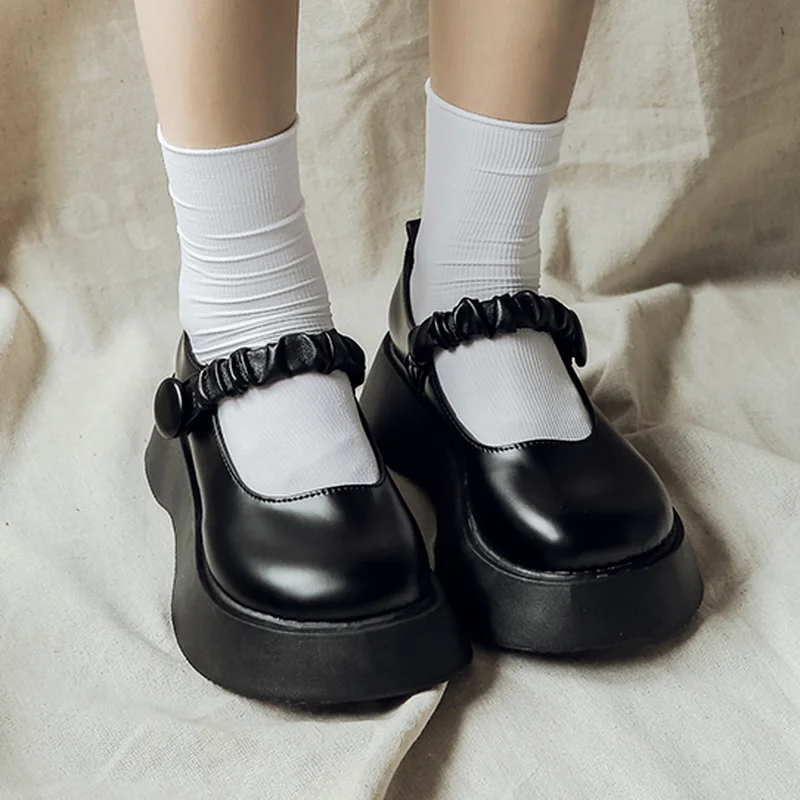 Elegant Women Flat Platform Chunky Heel Thick Sole Buckle Strap Height Increasing Round Toe Casual Leisure Shoes Ladies Female
Elegant Women Flat Platform Chunky Heel Thick Sole Buckle Strap Height Increasing Round Toe Casual Leisure Shoes Ladies Female