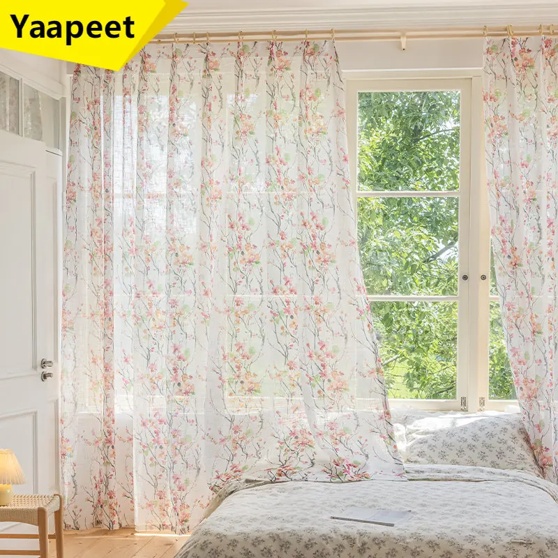 Modern flowers Sheer Printed Curtains For Living Room Bedroom Thicken Cotton And Linen Curtains For Kitchen Panel Tulle Drapes
Modern flowers Sheer Printed Curtains For Living Room Bedroom Thicken Cotton And Linen Curtains For Kitchen Panel Tulle Drapes