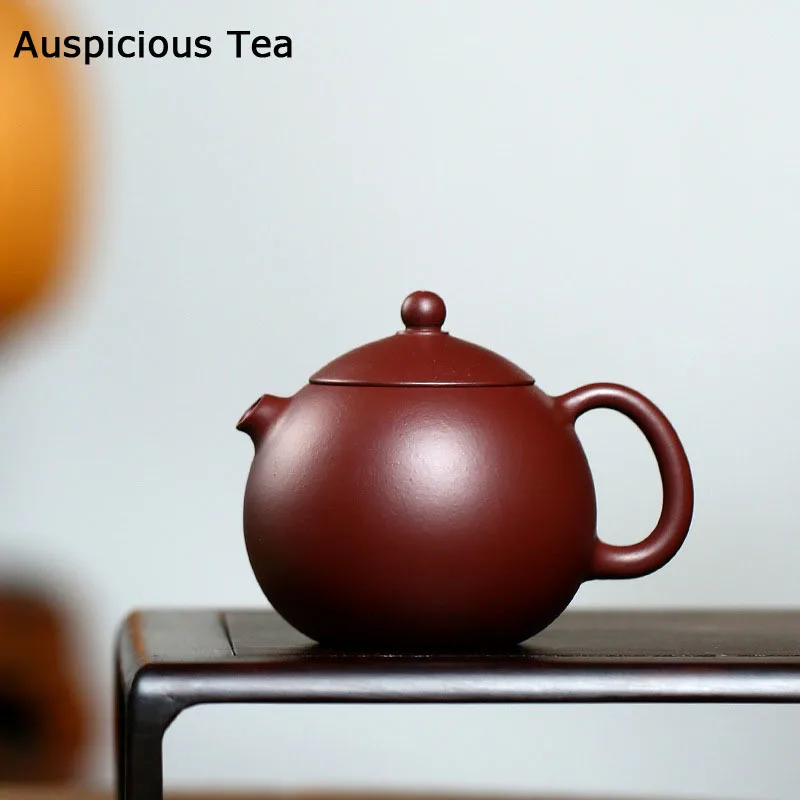 210ml Classic Yixing Dragon Egg Purple Clay Teapots Handmade Household Ball Hole Filtration Zisha Tea Pot Tea Ceremony Drinkware
210ml Classic Yixing Dragon Egg Purple Clay Teapots Handmade Household Ball Hole Filtration Zisha Tea Pot Tea Ceremony Drinkware