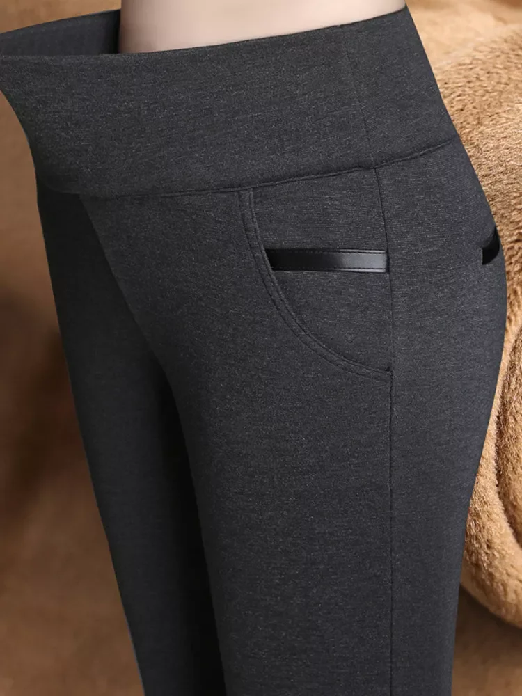 GareMay Women Winter Warm pants Velvet Thick Trousers High Waist Elastic Middle aged Mother Stretch Straight Pants 5XL
GareMay Women Winter Warm pants Velvet Thick Trousers High Waist Elastic Middle aged Mother Stretch Straight Pants 5XL