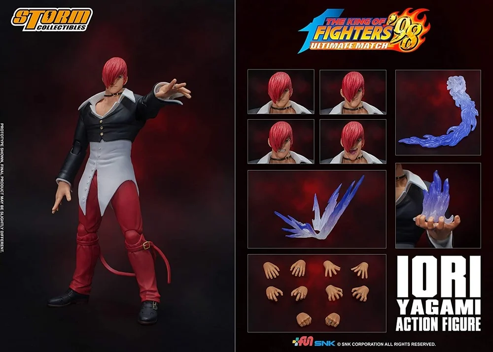 Storm Collectibles 1/12 Iori Yagami King of Fighters '98" ,Blue Mary,Terry Bogard,Orochi Action Figure, Multi Model Toys Gifts
Storm Collectibles 1/12 Iori Yagami King of Fighters '98" ,Blue Mary,Terry Bogard,Orochi Action Figure, Multi Model Toys Gifts