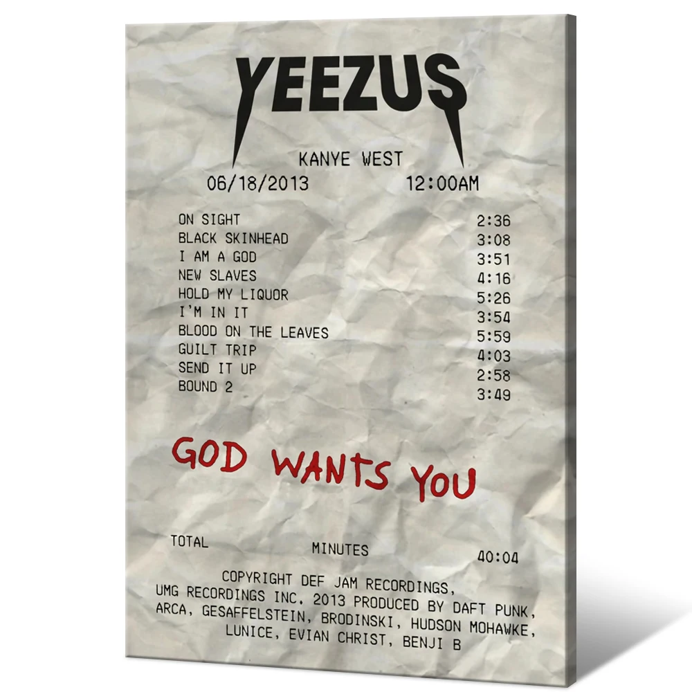 Постер Kanye West, домашний декор, настенная Картина на холсте в стиле рэпера, декоративная живопись, постеры для комнаты в эстетике
Постер Kanye West, домашний декор, настенная Картина на холсте в стиле рэпера, декоративная живопись, постеры для комнаты в эстетике