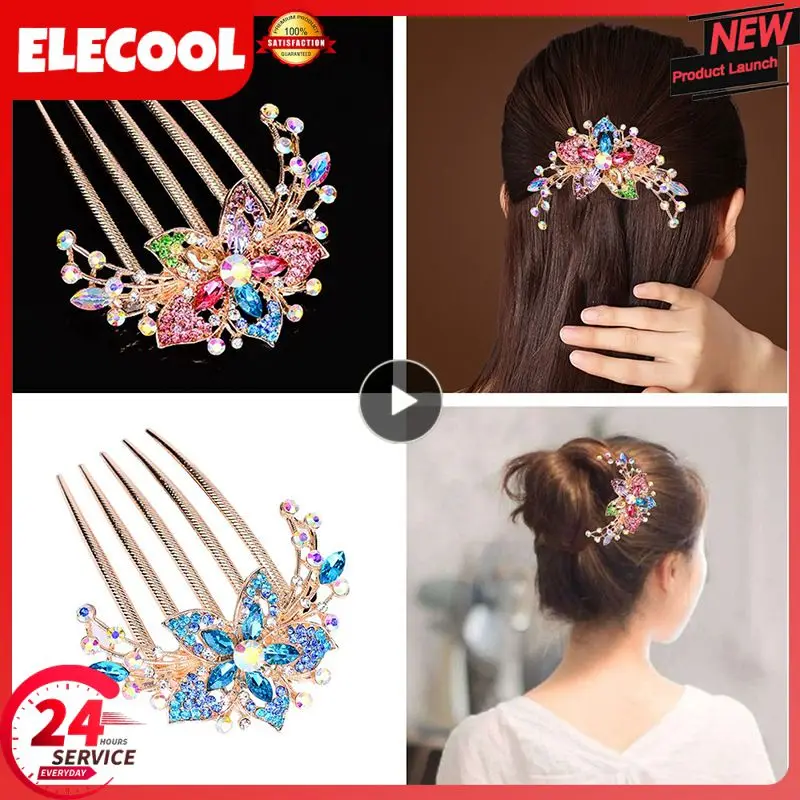 Alloy Five-tooth Comb All-match Plate Hairpin Rhinestone Crystal Diamond 9*6.2cm Hair Comb Bridal Hair Accessories Fashion
Alloy Five-tooth Comb All-match Plate Hairpin Rhinestone Crystal Diamond 9*6.2cm Hair Comb Bridal Hair Accessories Fashion