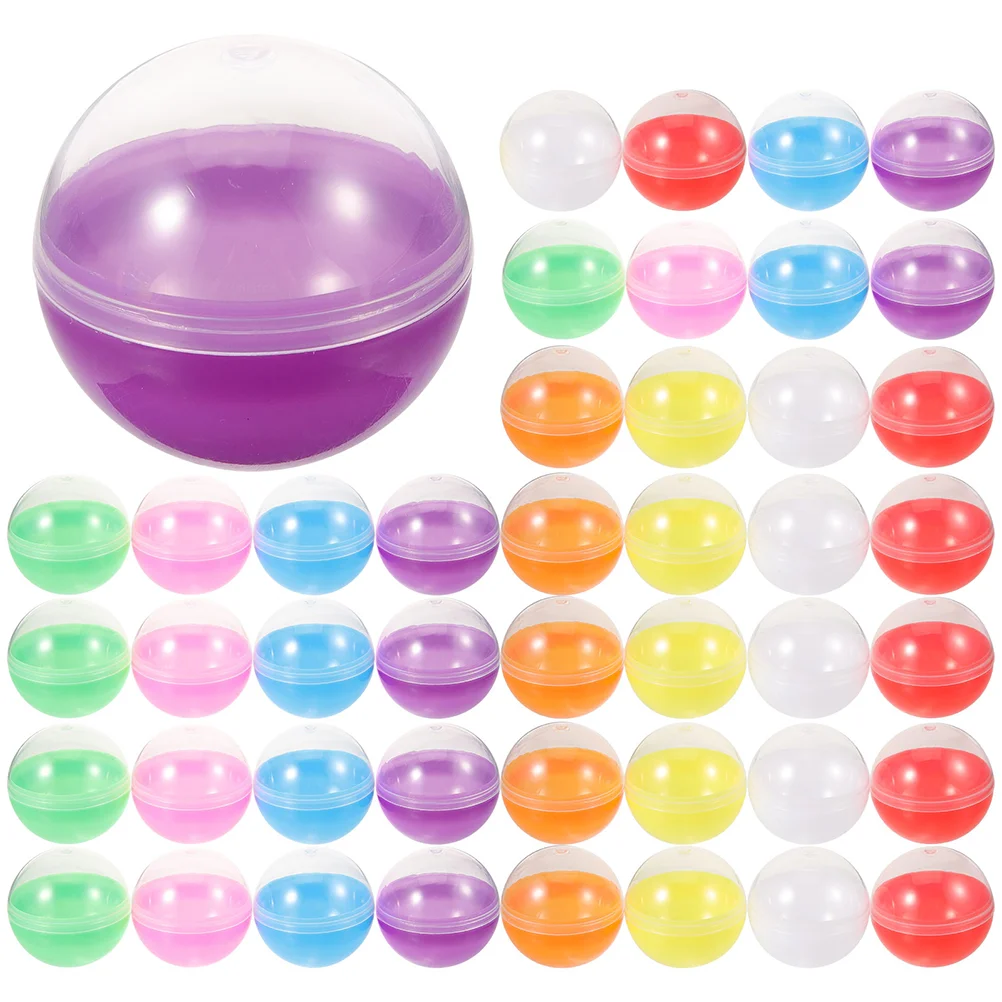 

Fillable Round Balls Empty Vending Machine Capsules Plastic Twisting Balls Bulk Container Wrapping Gumballs