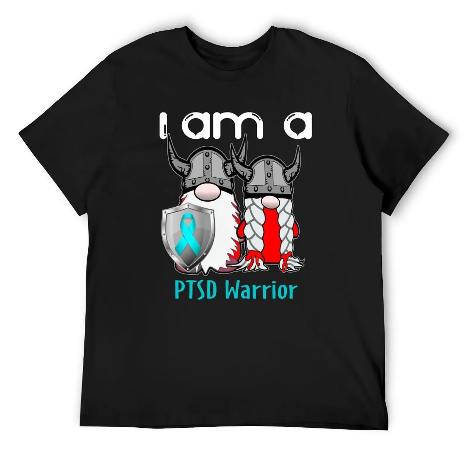 I Am A PTSD Warrior Support Fighter Подарочная футболка новое издание винтажная аниме рубашка