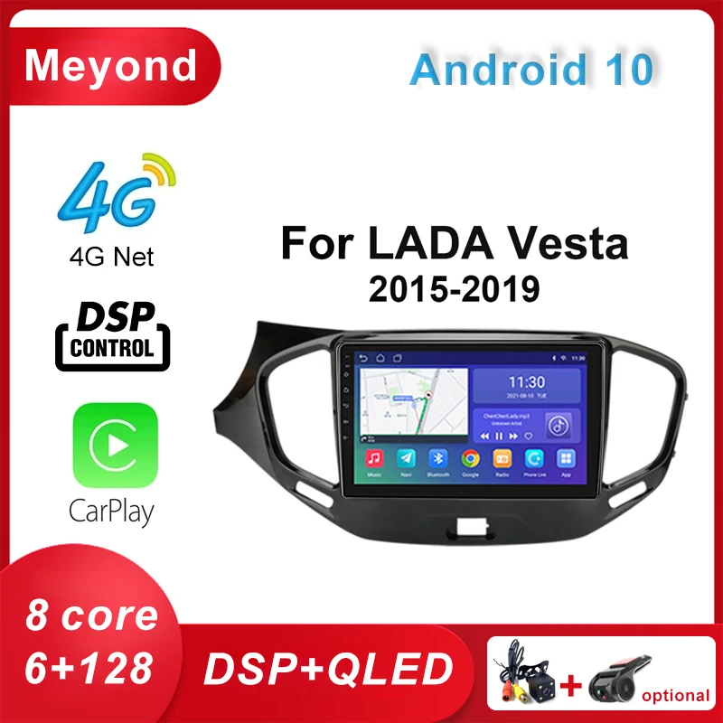 6 + 128 ГБ Android Авто Радио Автомобильный мультимедийный плеер для LADA Vesta Cross Sport 2015-2019 Автомобильная стереосистема Carplay 4G GPS DSP 2din
6 + 128 ГБ Android Авто Радио Автомобильный мультимедийный плеер для LADA Vesta Cross Sport 2015-2019 Автомобильная стереосистема Carplay 4G GPS DSP 2din