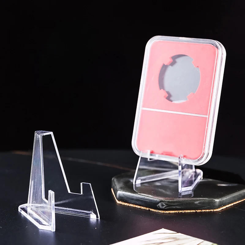 5/10pcs Acrylic Clear Coin Display Holder Stand Small Easel Rack Commemorative Card Challenge Coin Capsule Medal Support Storage
5/10pcs Acrylic Clear Coin Display Holder Stand Small Easel Rack Commemorative Card Challenge Coin Capsule Medal Support Storage