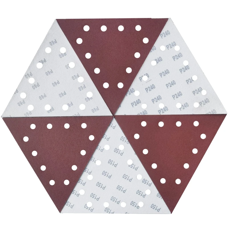 30Pieces Of 11-1/4In Hook And Loop Triangle Sandpaper For Drywall Sander - 5 Pieces Each 60 80 100 120 150 240 Sandpaper
30Pieces Of 11-1/4In Hook And Loop Triangle Sandpaper For Drywall Sander - 5 Pieces Each 60 80 100 120 150 240 Sandpaper