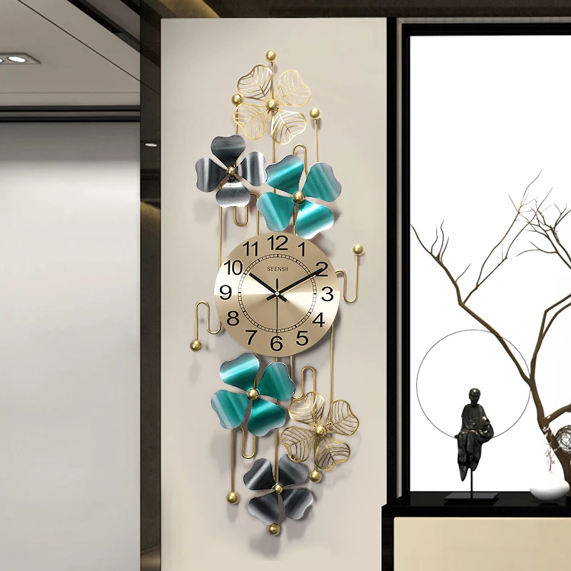 Digital Luxury Wall Clock Four Leaf Clover Wrought Iron Metal Decor Unique Nordic Design Home Decor Wall Clock Modern Design
Digital Luxury Wall Clock Four Leaf Clover Wrought Iron Metal Decor Unique Nordic Design Home Decor Wall Clock Modern Design