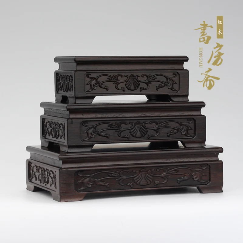Black Wood Rectangle Flower Carved Bonsai Disply Pedestal Vase Artical Statue Luxury Collection Base Classical Design
Black Wood Rectangle Flower Carved Bonsai Disply Pedestal Vase Artical Statue Luxury Collection Base Classical Design