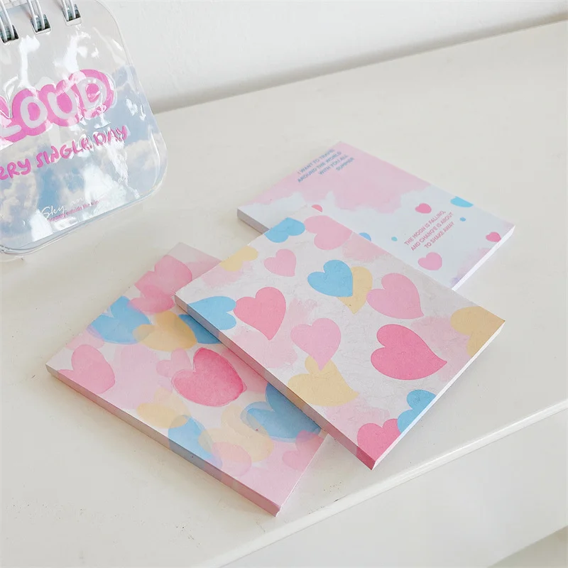 Korean Ins Colorful Love Memo Pad Mini Cute Notepad Girl Portable Message Paper Kawaii School supplies Stationery 50 Sheets
Korean Ins Colorful Love Memo Pad Mini Cute Notepad Girl Portable Message Paper Kawaii School supplies Stationery 50 Sheets