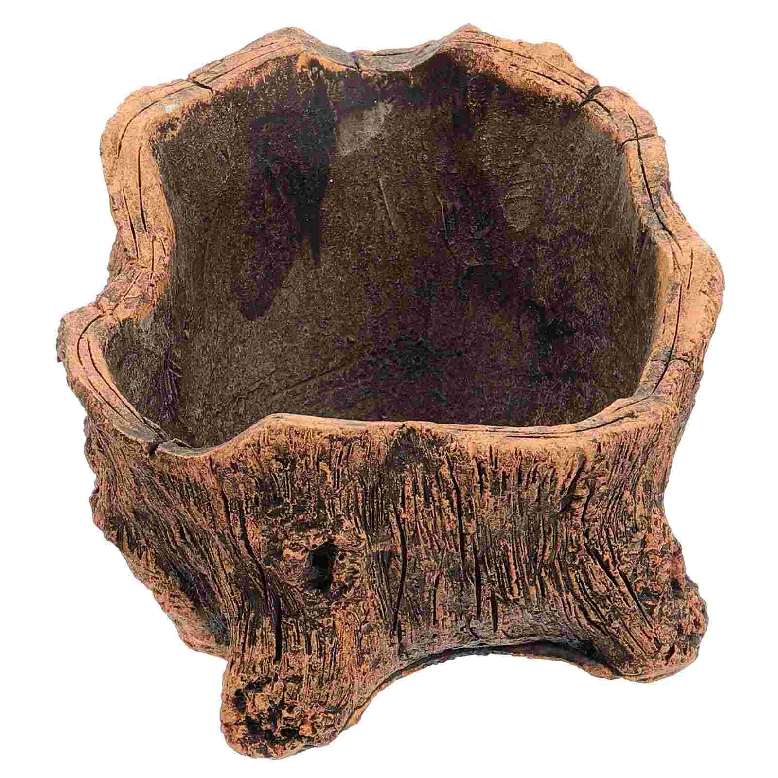 Cepillos Gift Wrap Storage Pots Root Cacti Imitation Wood Stump Planter Cement 
Cepillos Gift Wrap Storage Pots Root Cacti Imitation Wood Stump Planter Cement
