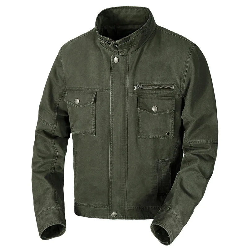 Spring And Autumn Cargo Jacket Men Stand-Up Collar Zipper Design Casual Jacket Men Pocket Design Trendy Jacket Men Trendy Jacket
Spring And Autumn Cargo Jacket Men Stand-Up Collar Zipper Design Casual Jacket Men Pocket Design Trendy Jacket Men Trendy Jacket