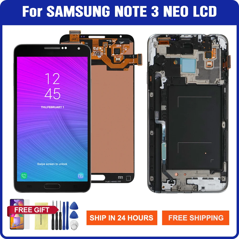 5.5" AMOLED Screen For Samsung Galaxy Note3 Neo Lcd Display Digitizer Parts For Samsung Note Galaxy 3 Mini N750 N7505
5.5" AMOLED Screen For Samsung Galaxy Note3 Neo Lcd Display Digitizer Parts For Samsung Note Galaxy 3 Mini N750 N7505