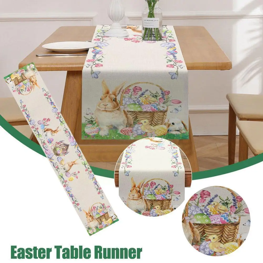Easter Bunny Egg Duck Flower Linen Table Runner Wedding Anti-fouling Table Rectangular Dining Decoration Table Decoration R D4x2
Easter Bunny Egg Duck Flower Linen Table Runner Wedding Anti-fouling Table Rectangular Dining Decoration Table Decoration R D4x2