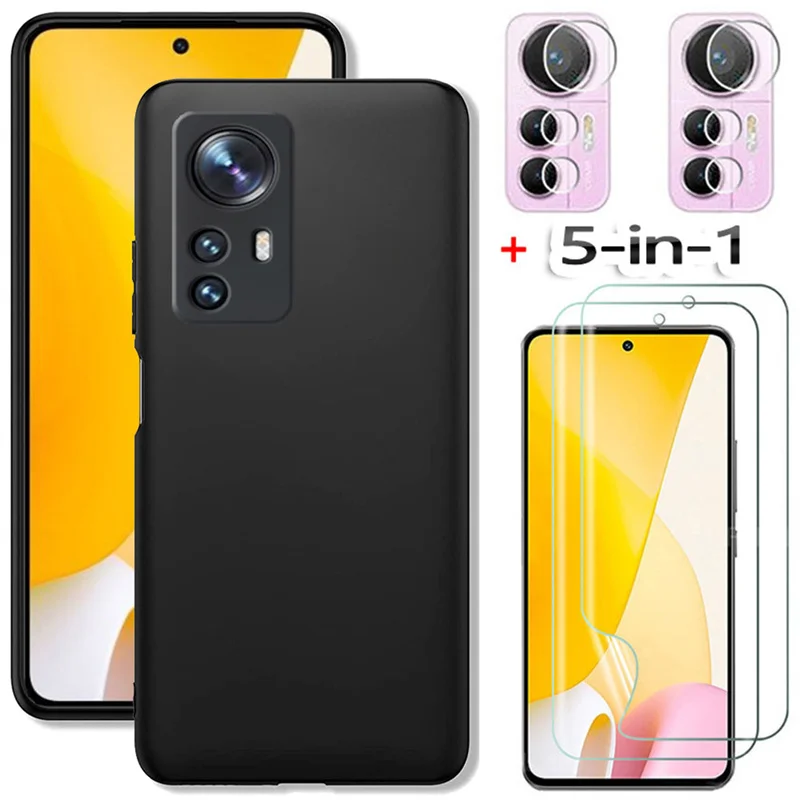 5-in-1, black tpu case + hydrogel film for mi12 lite 5g soft matte phone cases mi 12x 12lite xiaomi 12 pro cover xiaomi 12 lite
5-in-1, black tpu case + hydrogel film for mi12 lite 5g soft matte phone cases mi 12x 12lite xiaomi 12 pro cover xiaomi 12 lite