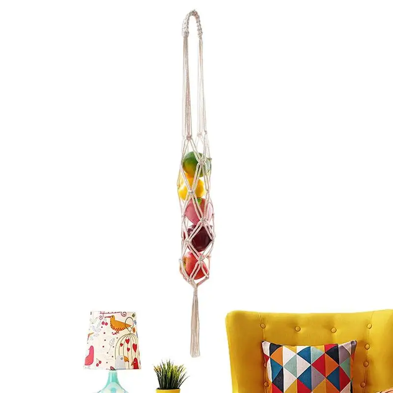 Boho Macrame Wall Fruit Basket Vegetable Storage Basket For Organizing Potato Onion And Fruit Storage Kitchen Cabinet Accessory
Boho Macrame Wall Fruit Basket Vegetable Storage Basket For Organizing Potato Onion And Fruit Storage Kitchen Cabinet Accessory