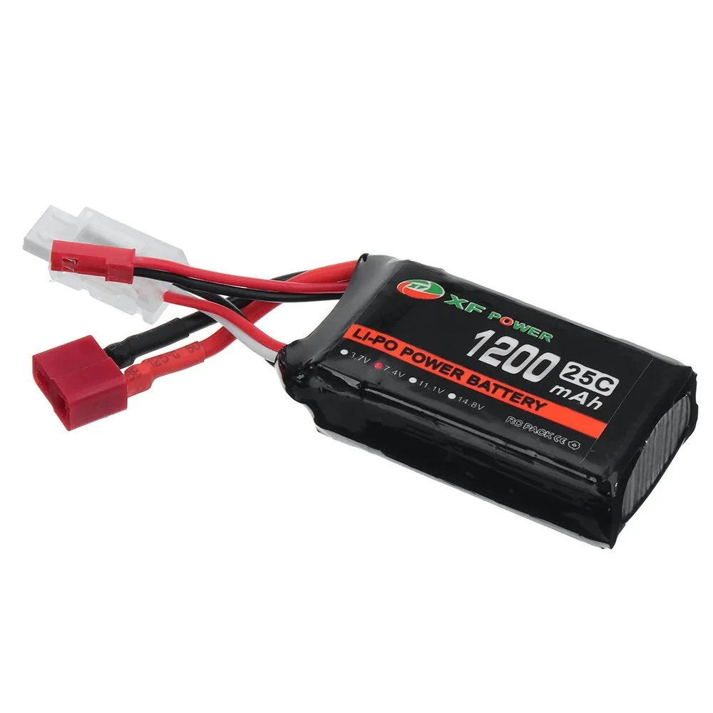 XF POWER 7,4 V 1200mAh 25C 2S LiPo Battery JST Plug T Deans Plug для радиоуправляемого автомобиля
XF POWER 7,4 V 1200mAh 25C 2S LiPo Battery JST Plug T Deans Plug для радиоуправляемого автомобиля
