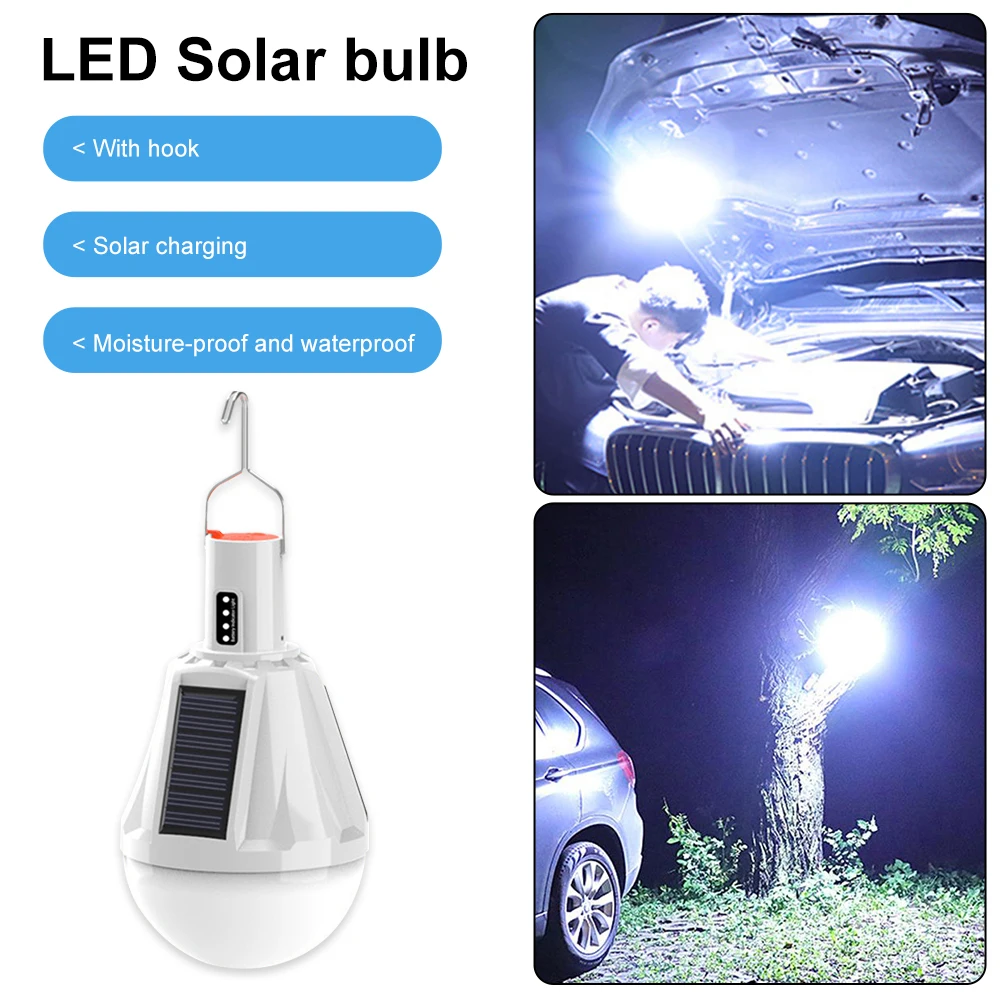 USB Solar Camping Light Hanging Tent Light Led Solar Panel Light Bulb Waterproof Emergency Light Outdoor Camping Garden Lamp
USB Solar Camping Light Hanging Tent Light Led Solar Panel Light Bulb Waterproof Emergency Light Outdoor Camping Garden Lamp